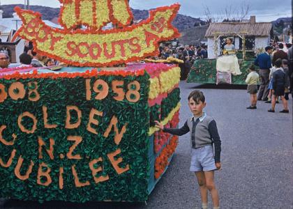 Alexandra Blossom Festival 1958 Boy Scout Golden Jubilee Float